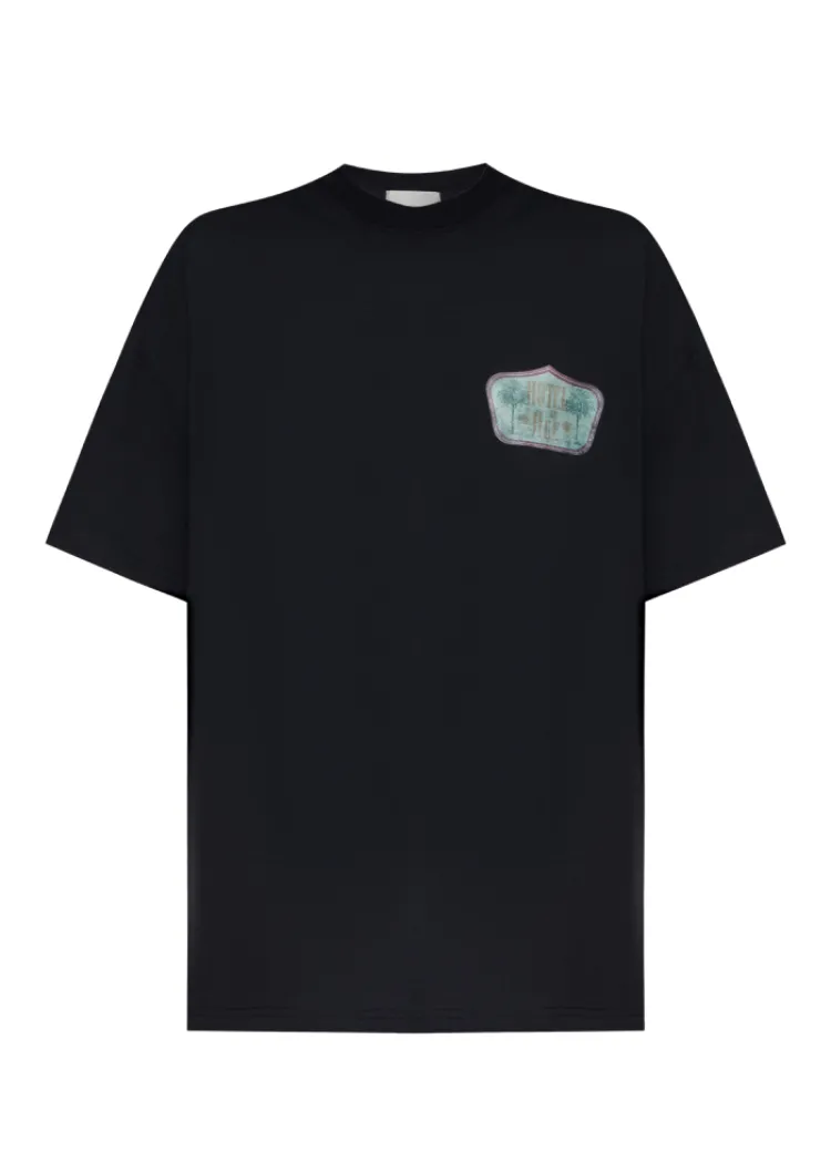 Mens  t-shirt green logo Hotel