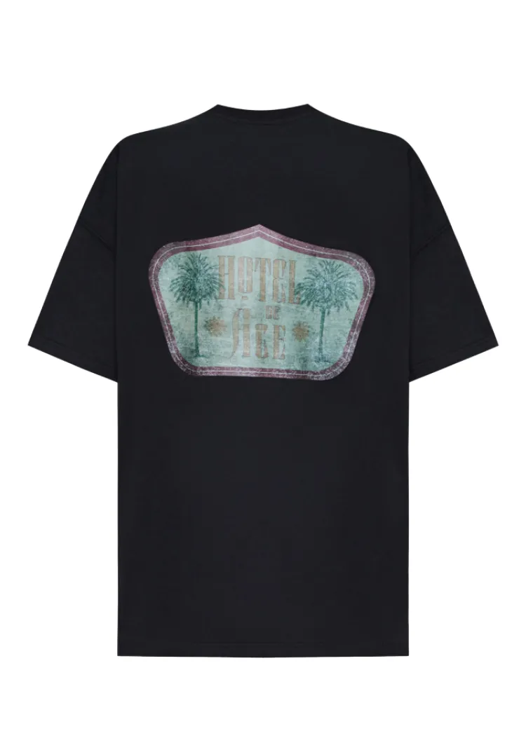 Mens  t-shirt green logo Hotel