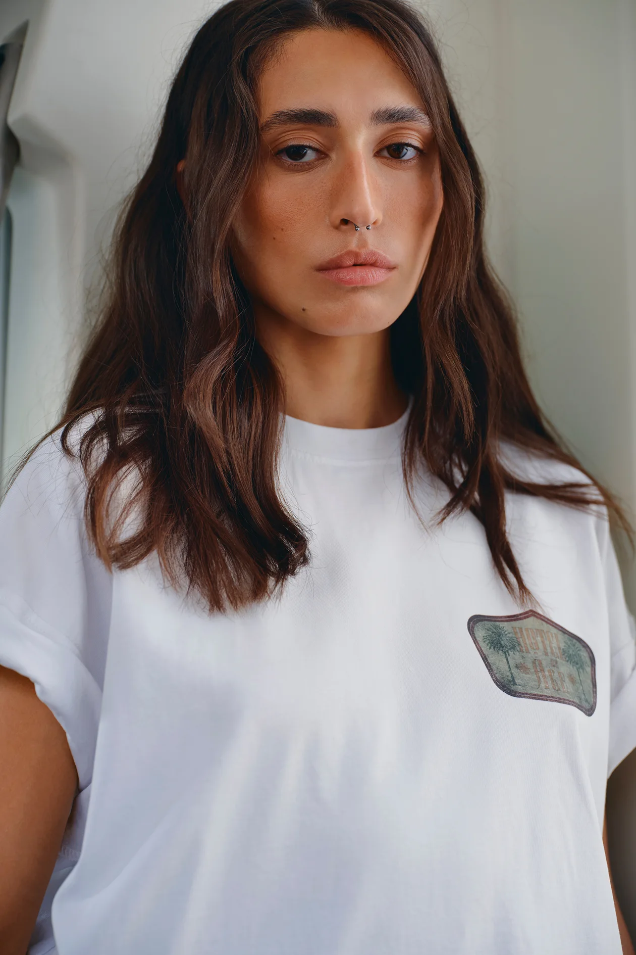 Hotel Green Logo T-Shirt White