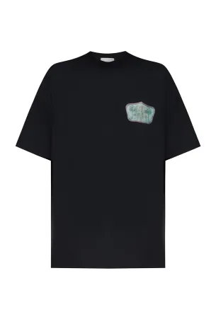 Men's Hotel Green Logo T-Shirt Black