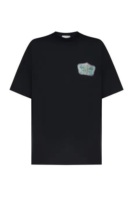 Mens  t-shirt green logo Hotel