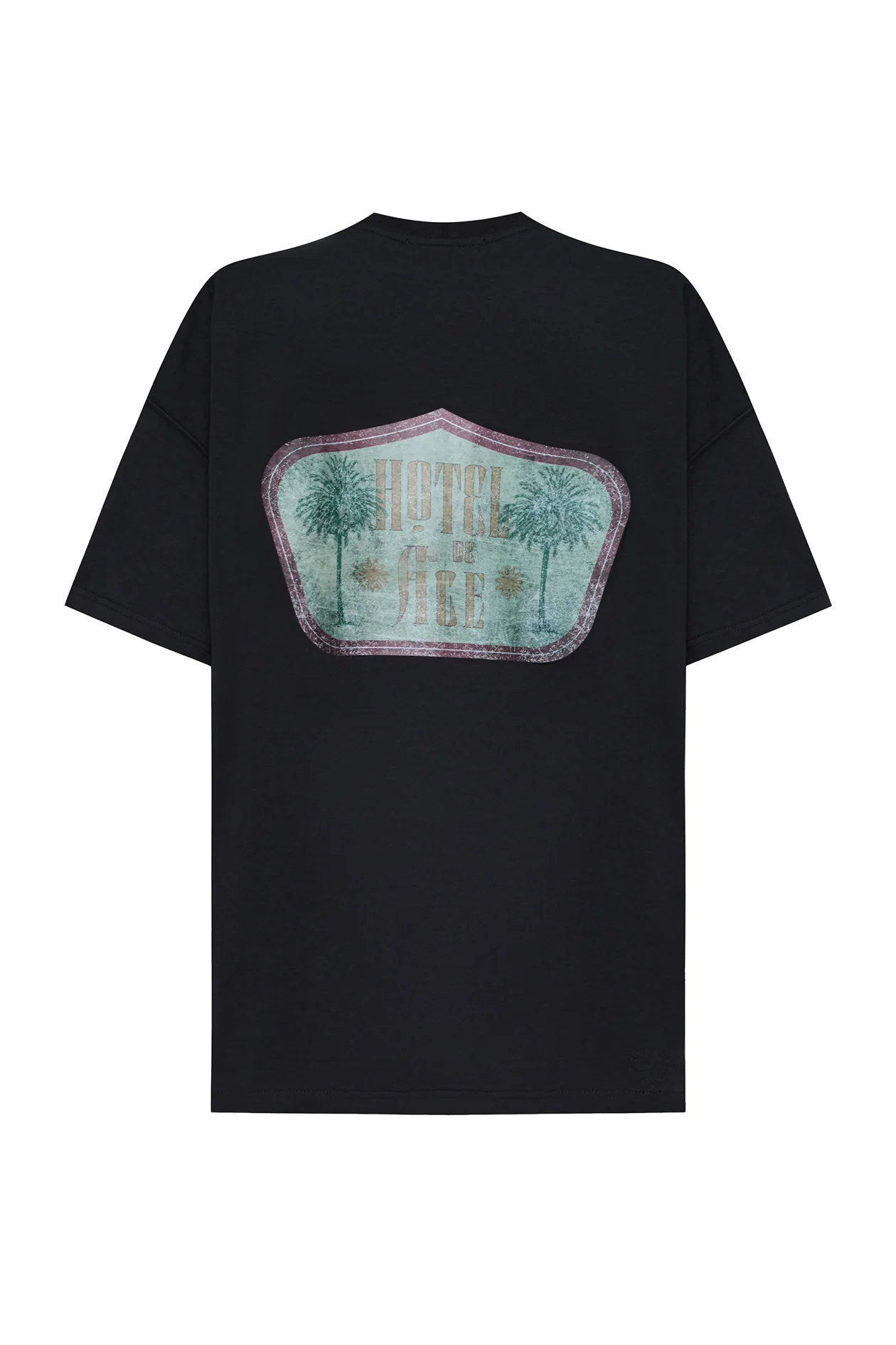 Men's Hotel Green Logo T-Shirt Black