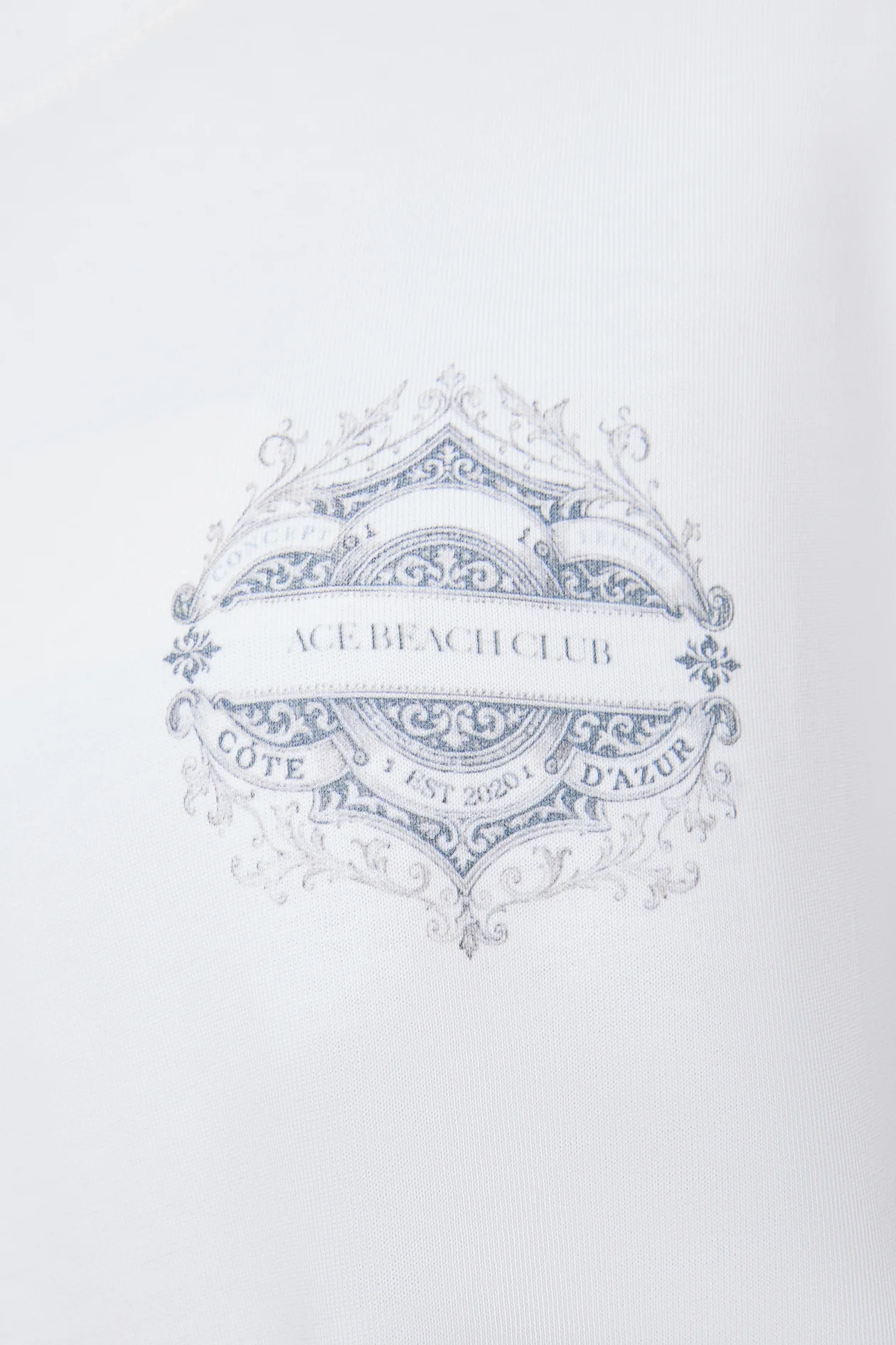 Logo Ace Beach Club T-Shirt Milk