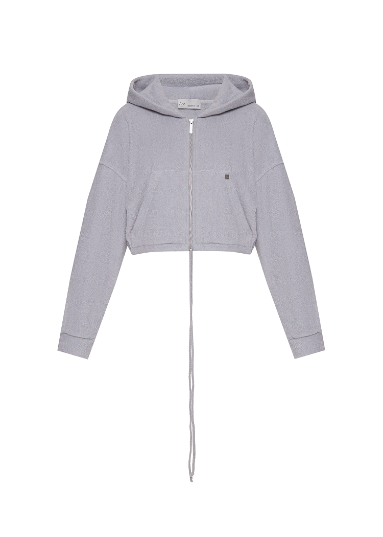 Кроп-худі AFTER SPA Light Grey