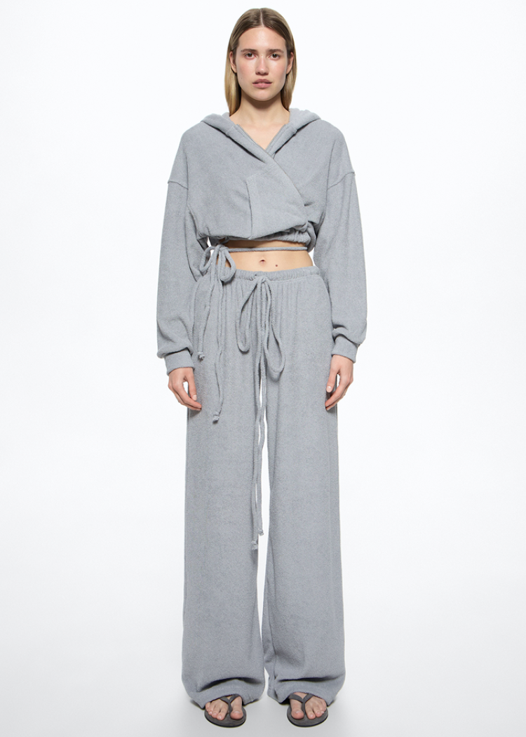 Кроп-худі AFTER SPA Light Grey