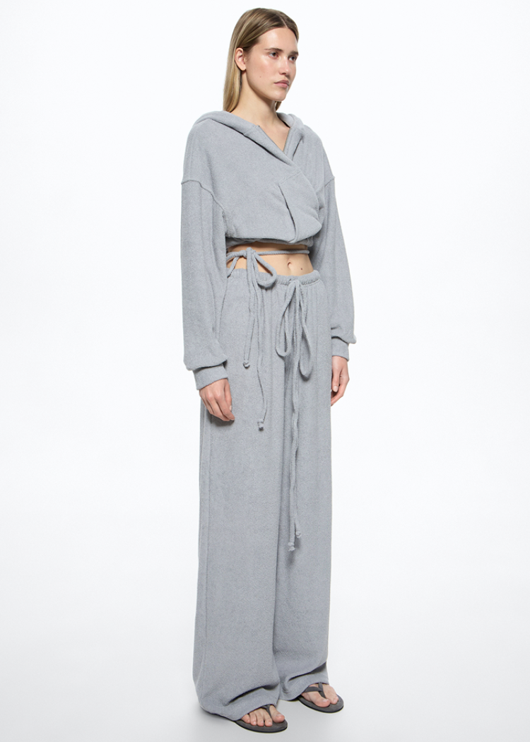 Кроп-худі AFTER SPA Light Grey