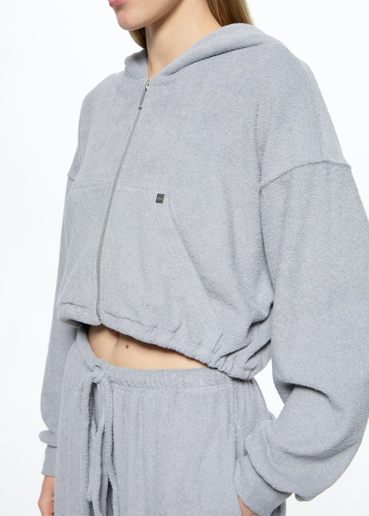 Кроп-худі AFTER SPA Light Grey