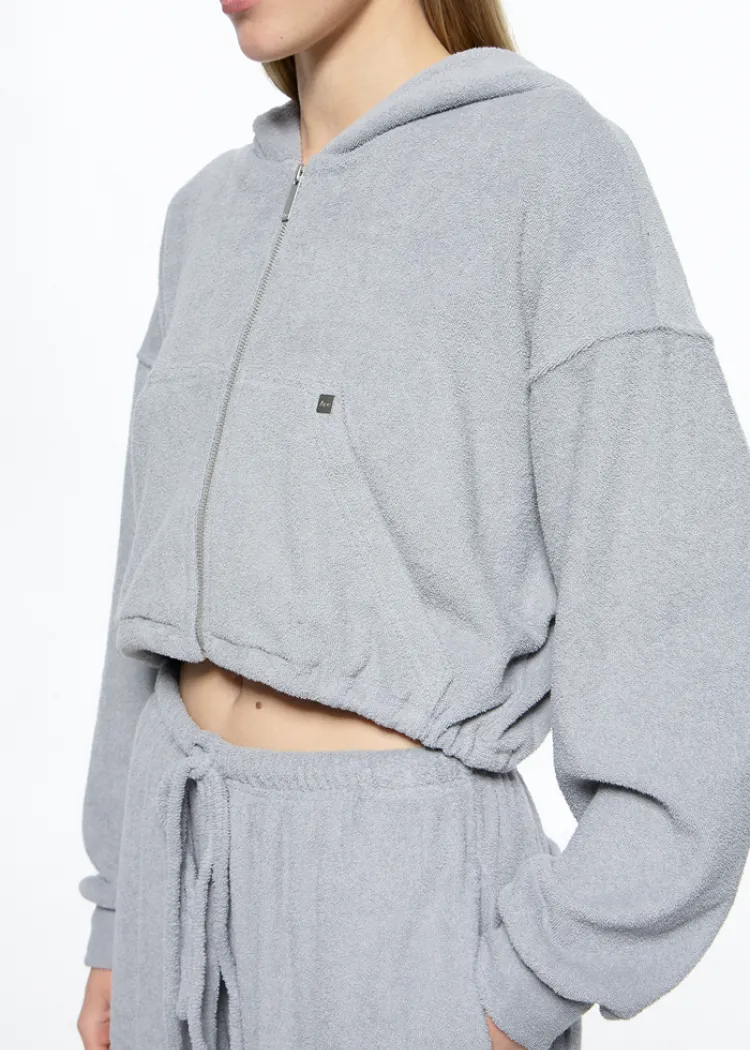 Кроп-худі AFTER SPA Light Grey