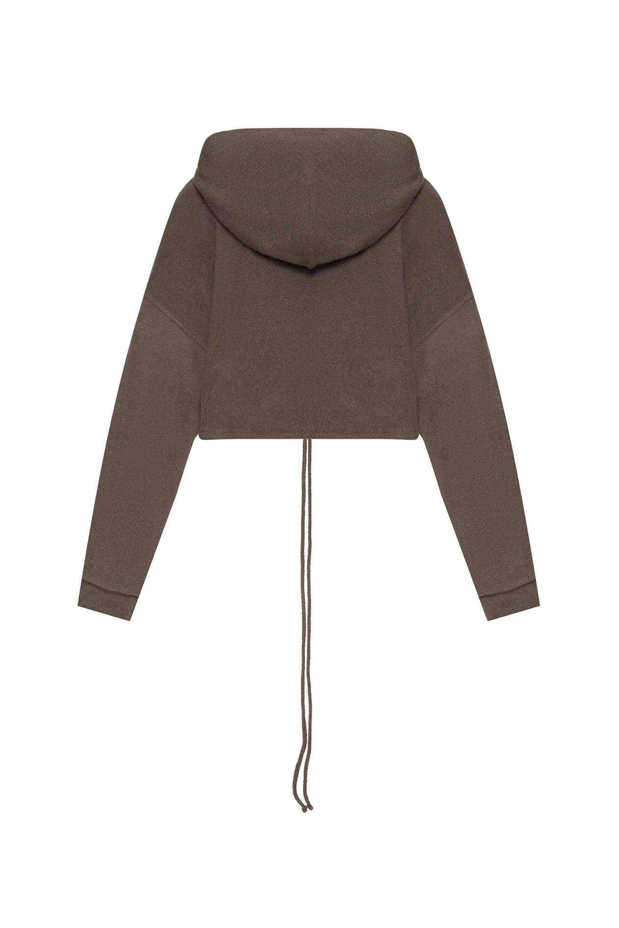 After Spa Cropped Hoodie Khaki