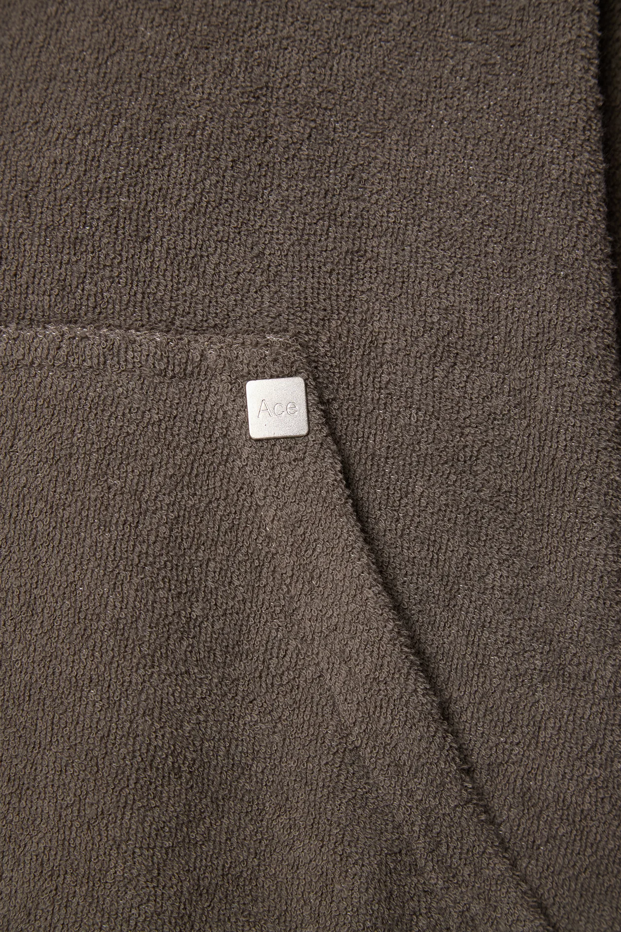 After Spa Cropped Hoodie Khaki