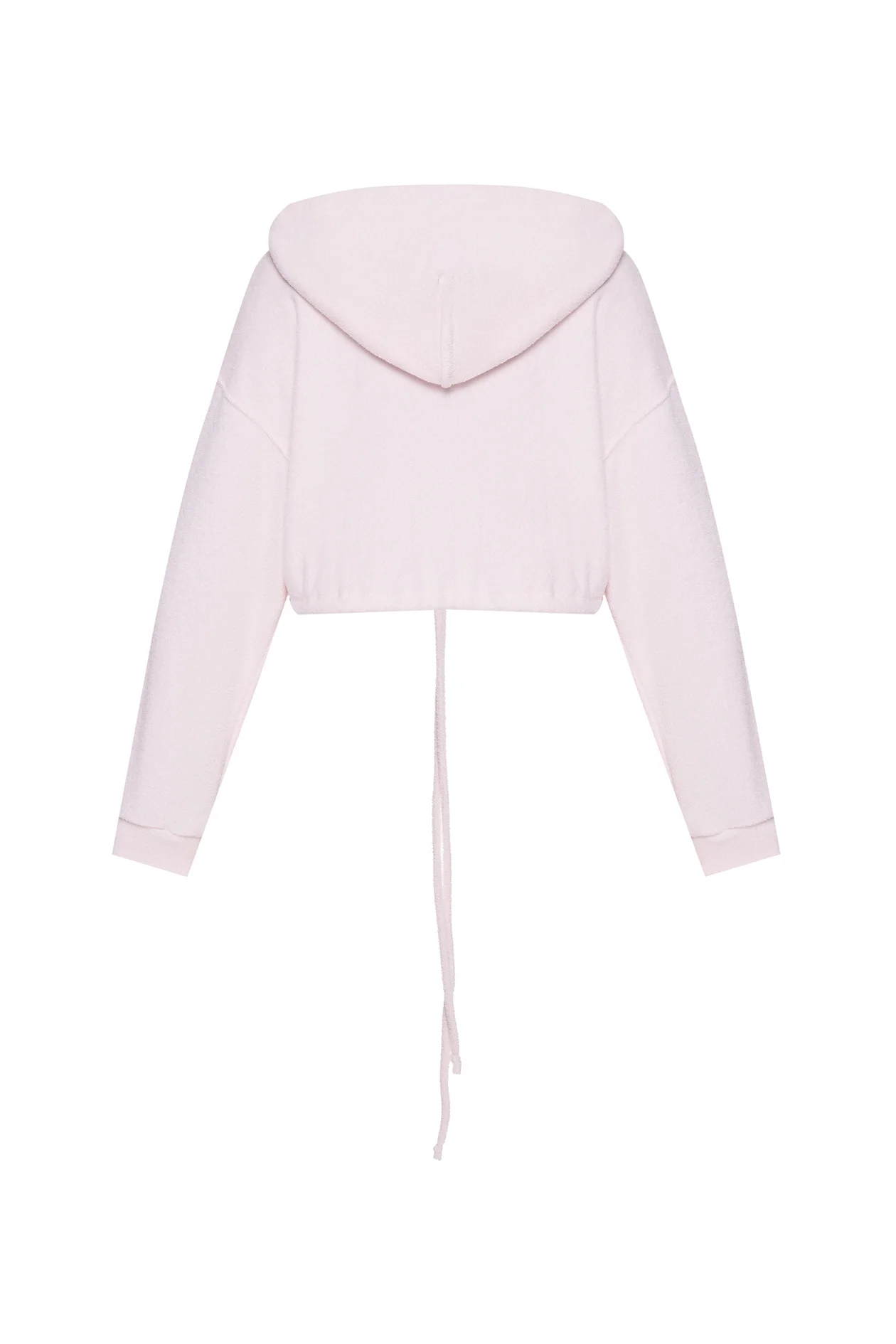 After Spa Brink Cropped Hoodie Pink