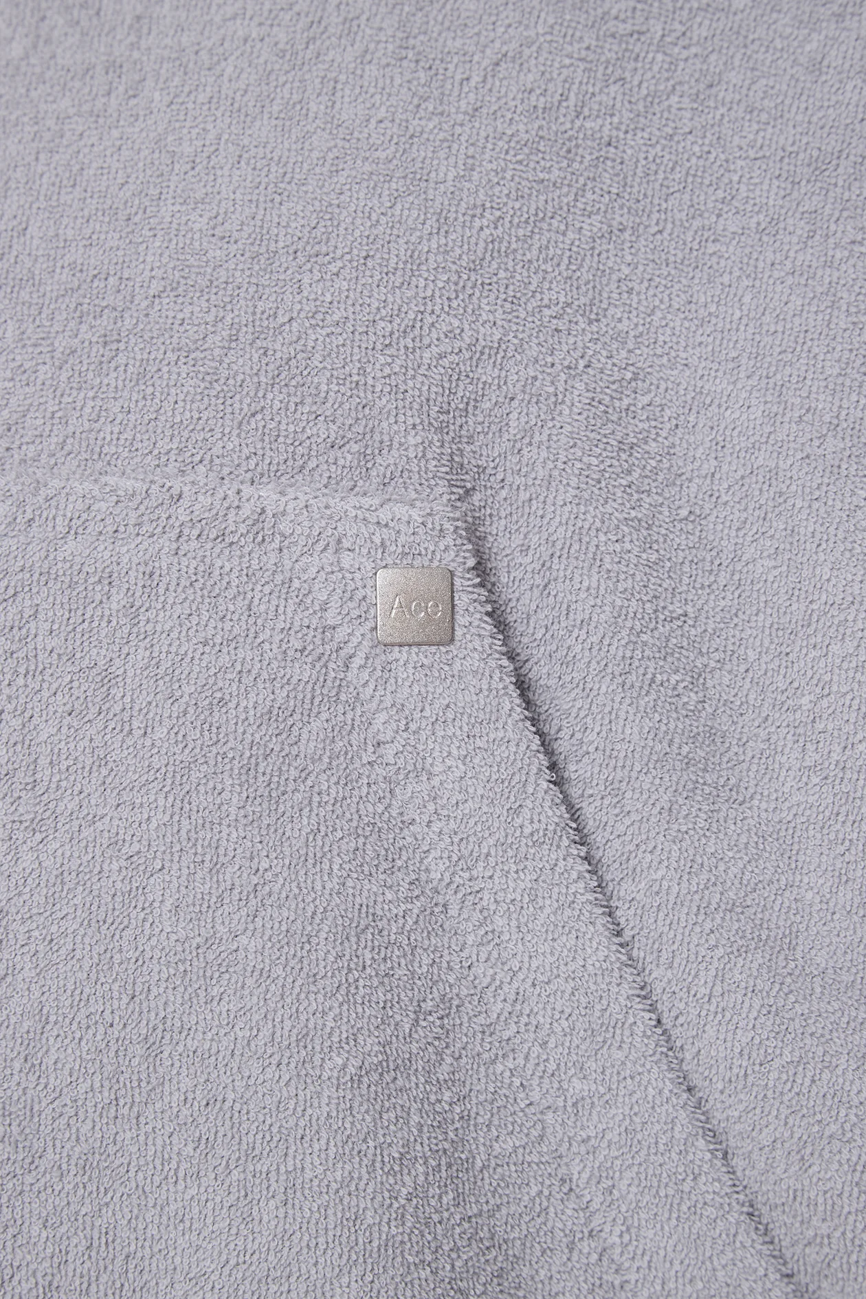After Spa Cropped Hoodie Gray