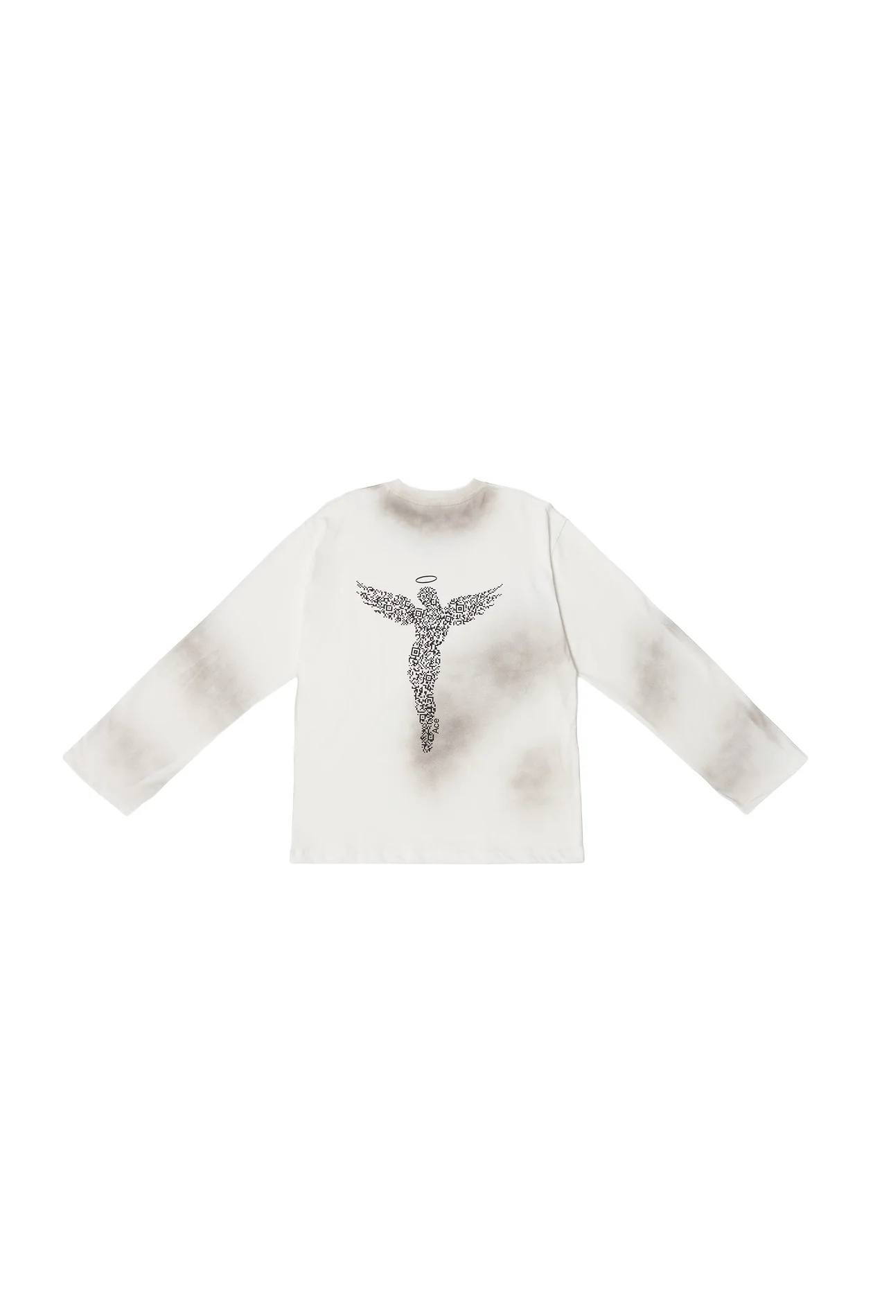 Angel Oversized Long-Sleeve Tee White