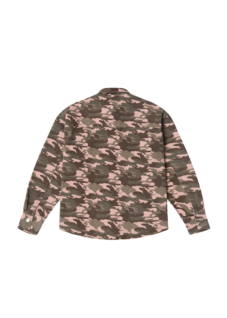 Оверсайз сорочка Pink Camouflage