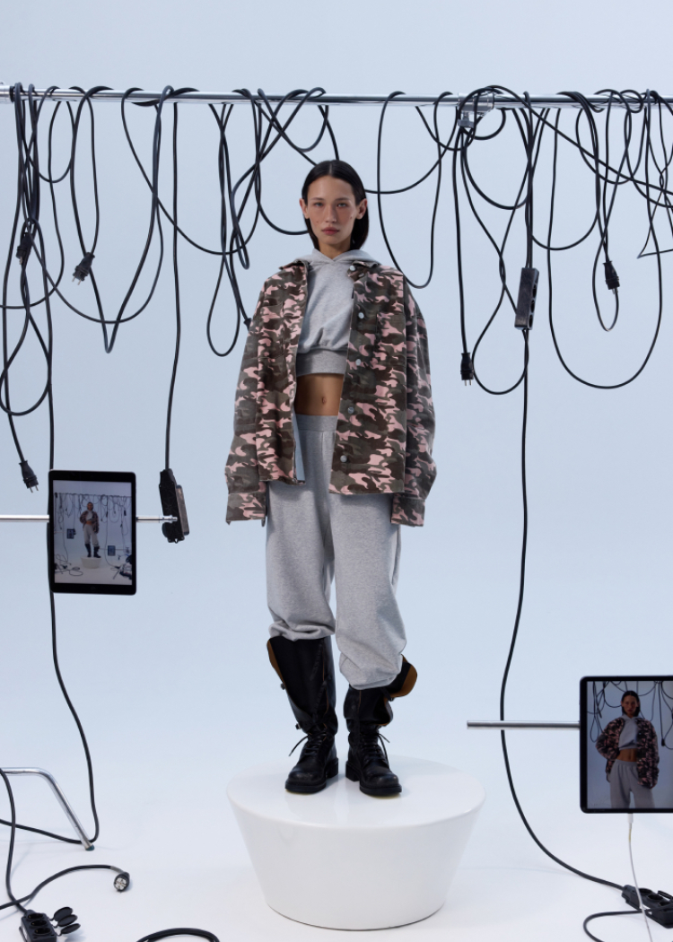 Оверсайз сорочка Pink Camouflage