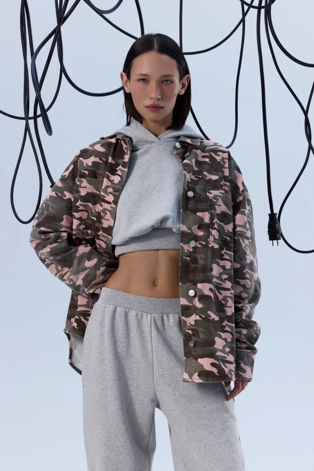 Oversized Shirt Pink Camo