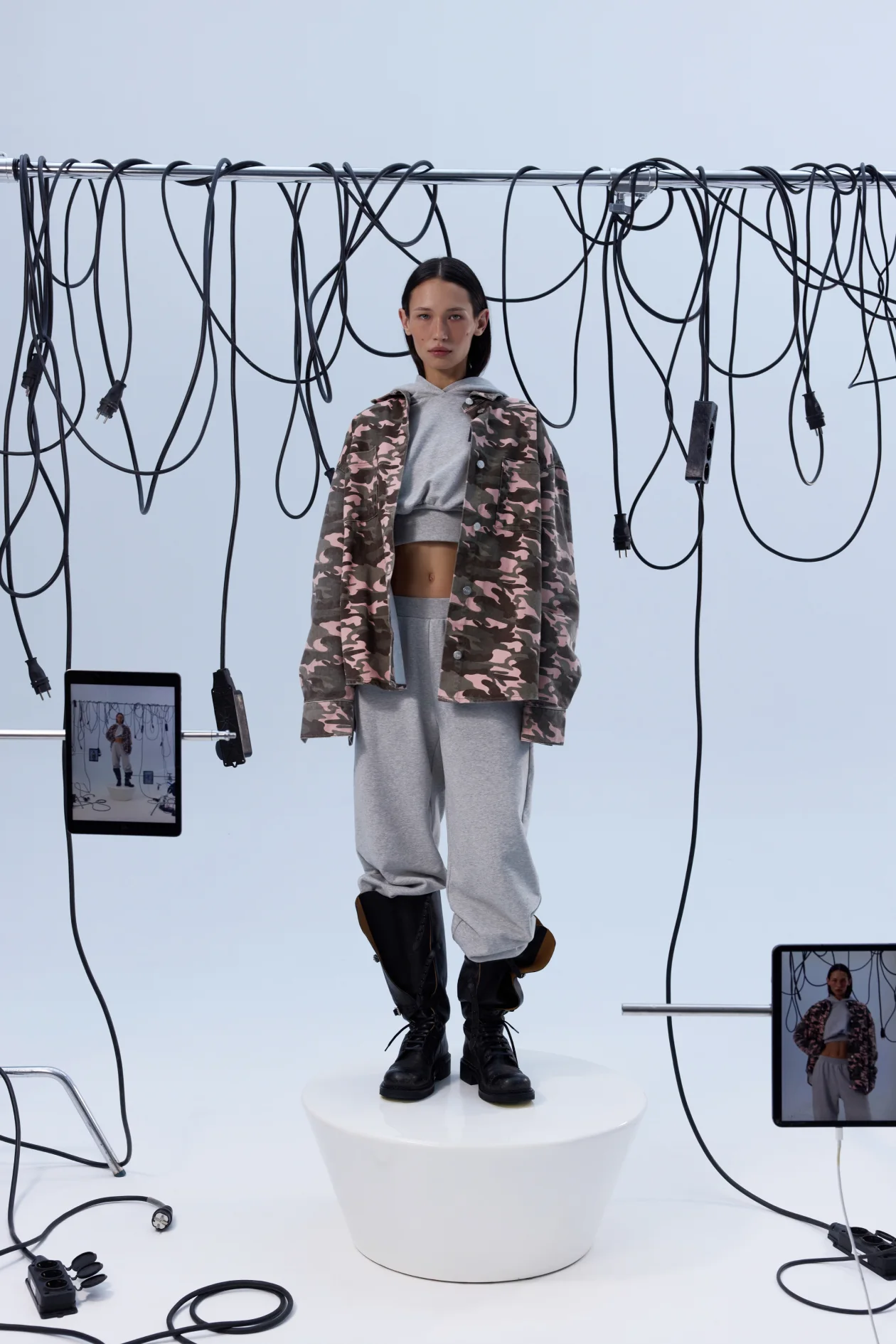 Oversized Shirt Pink Camo