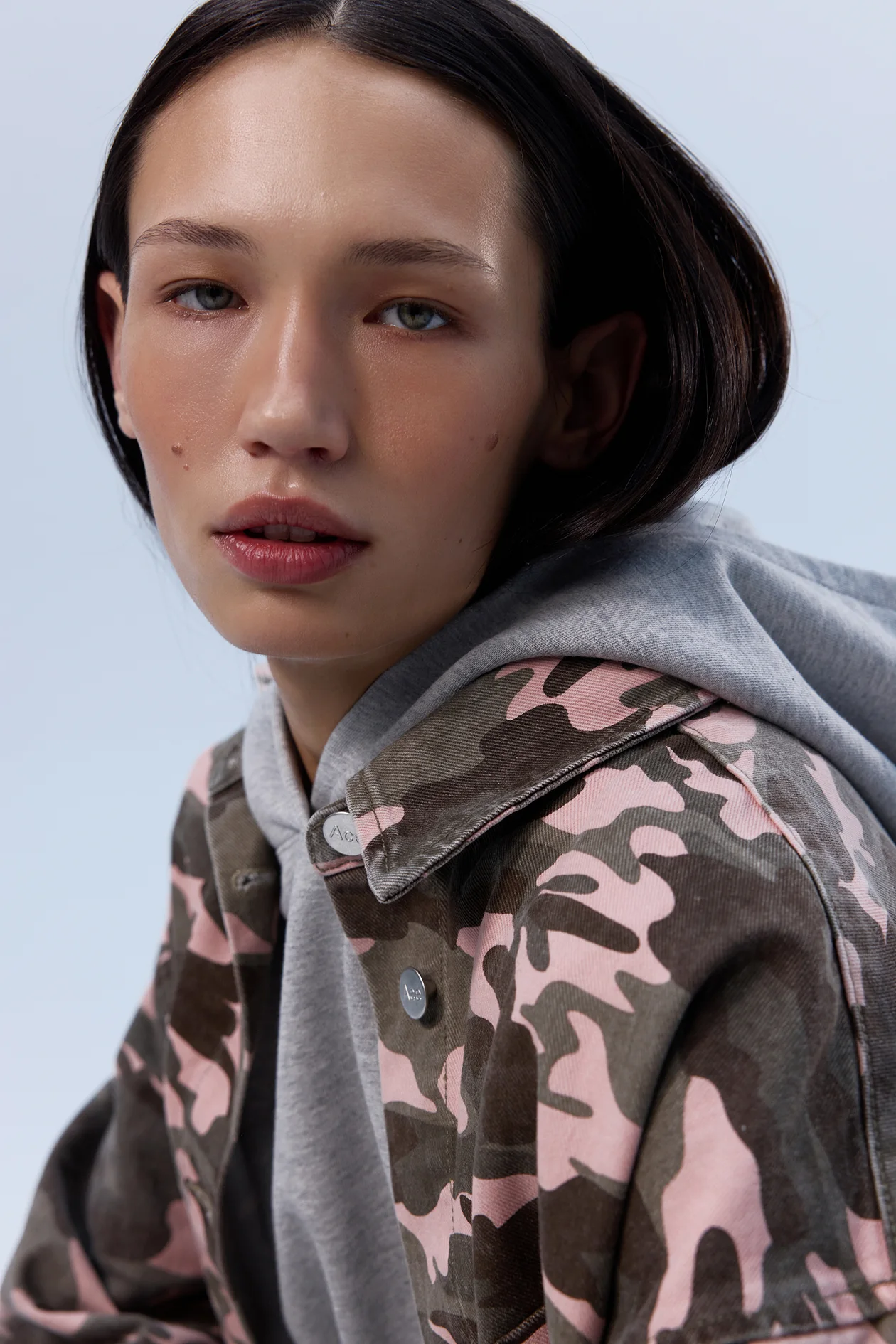Oversized Shirt Pink Camo
