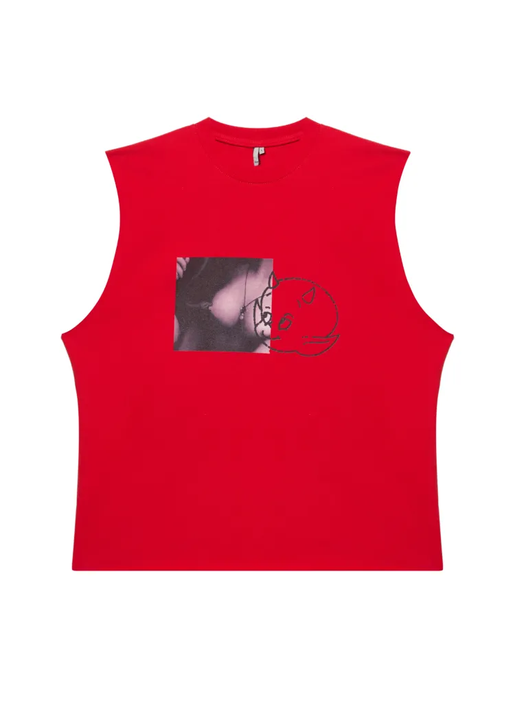 Оверсайз Майка Lil Devil red