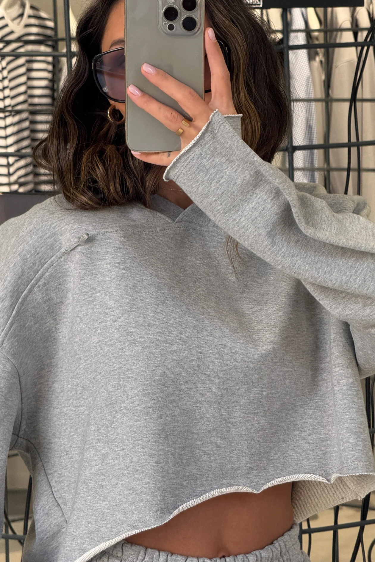 Ace Pin Sweatshirt Gray