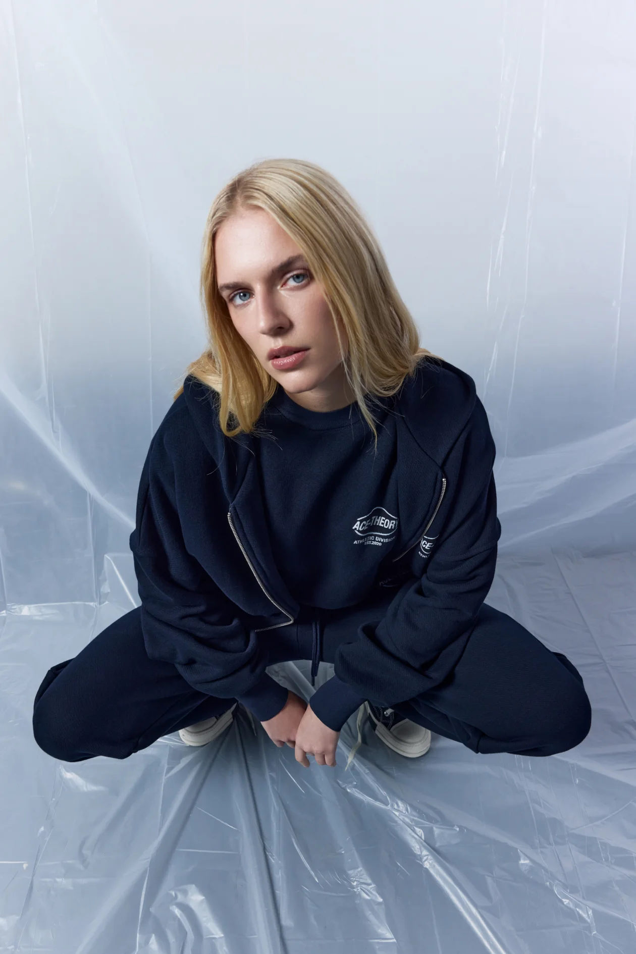 Ace Theory Oversized Hoodie Blue