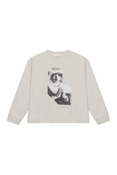 Ace Madonna Long-Sleeve Top Gray Melange