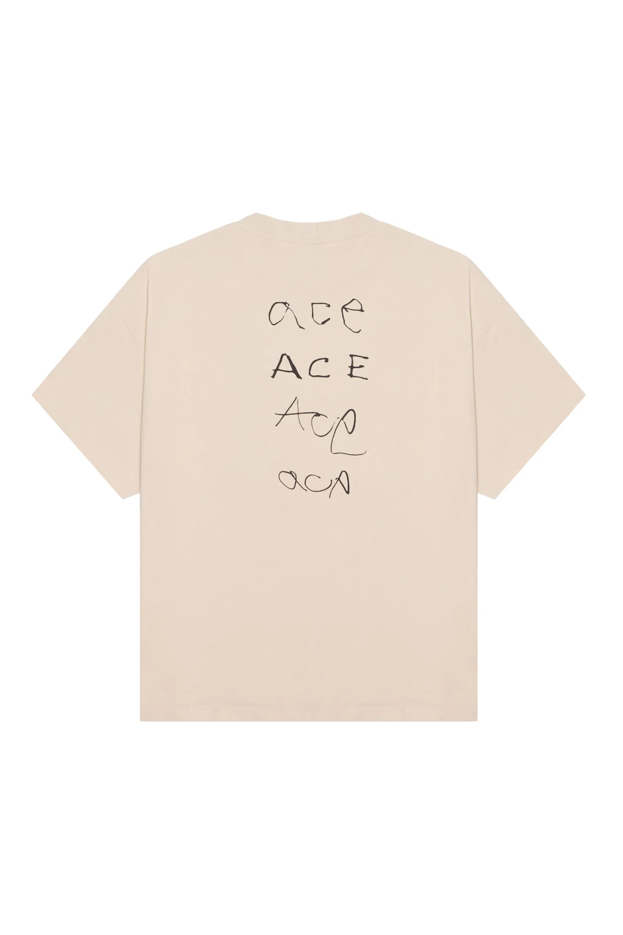 Angel Rebellion Oversized T-Shirt Beige