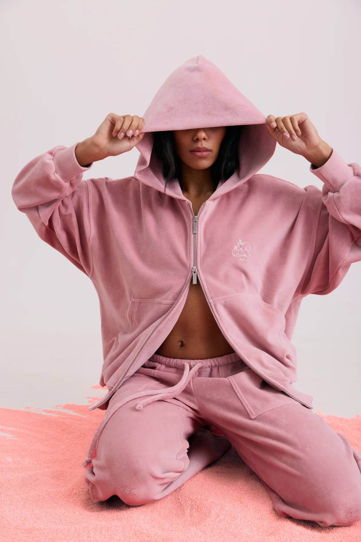 Ace Bunny Hoodie Pink