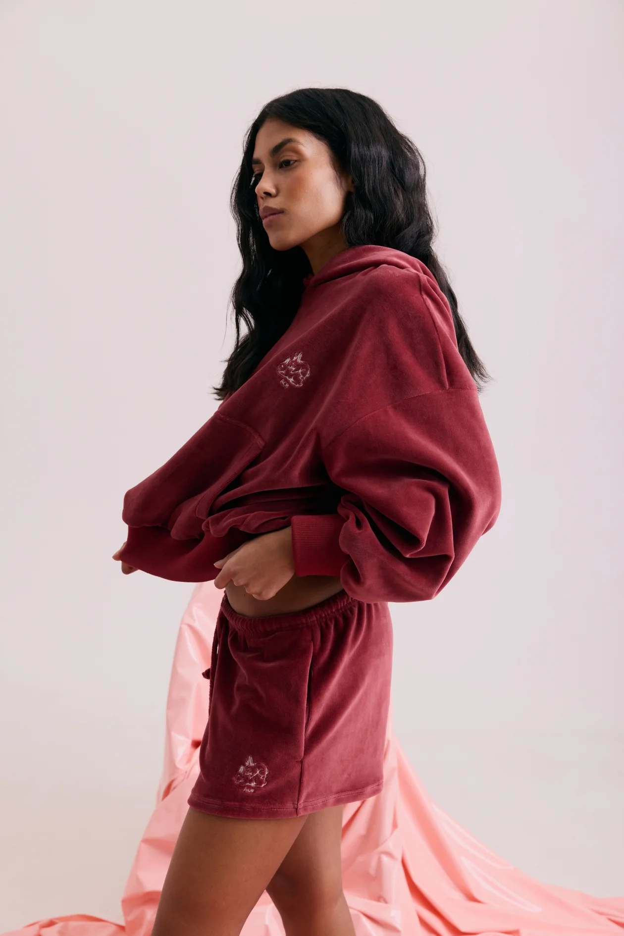 Ace Bunny 2.0 Hoodie Burgundy