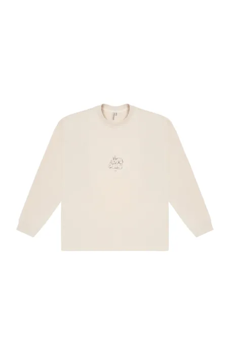 Ace Bunny Long-Sleeve Top Beige