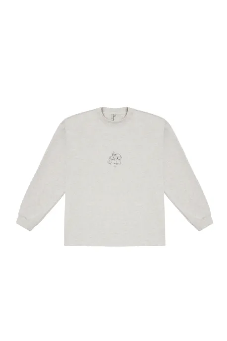 Ace Bunny Long-Sleeve Top Gray Melange