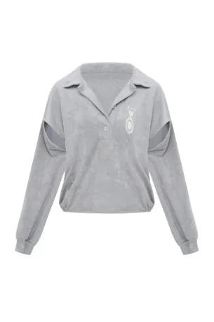 Поло Cut Out Terry FORBIDDEN RELICS grey