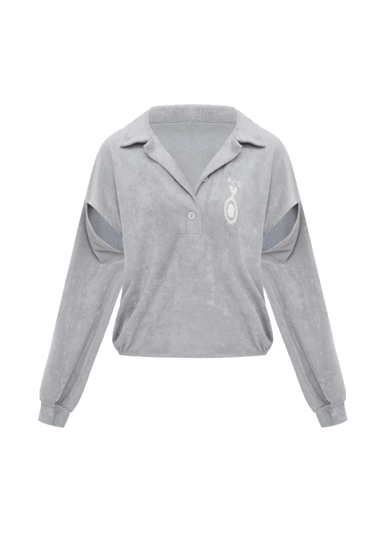 Поло Cut Out Terry FORBIDDEN RELICS grey