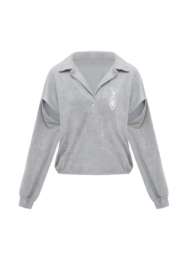 Поло Cut Out Terry FORBIDDEN RELICS grey