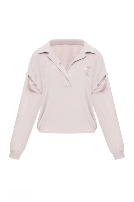 Cut Out Terry Forbidden Relics Polo Pearl