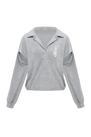 Поло Cut Out Terry FORBIDDEN RELICS grey
