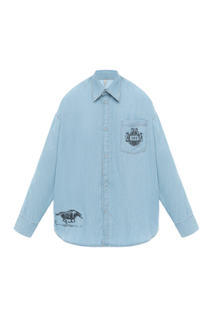 Сорочка Denim Forbidden Relics Блакитна