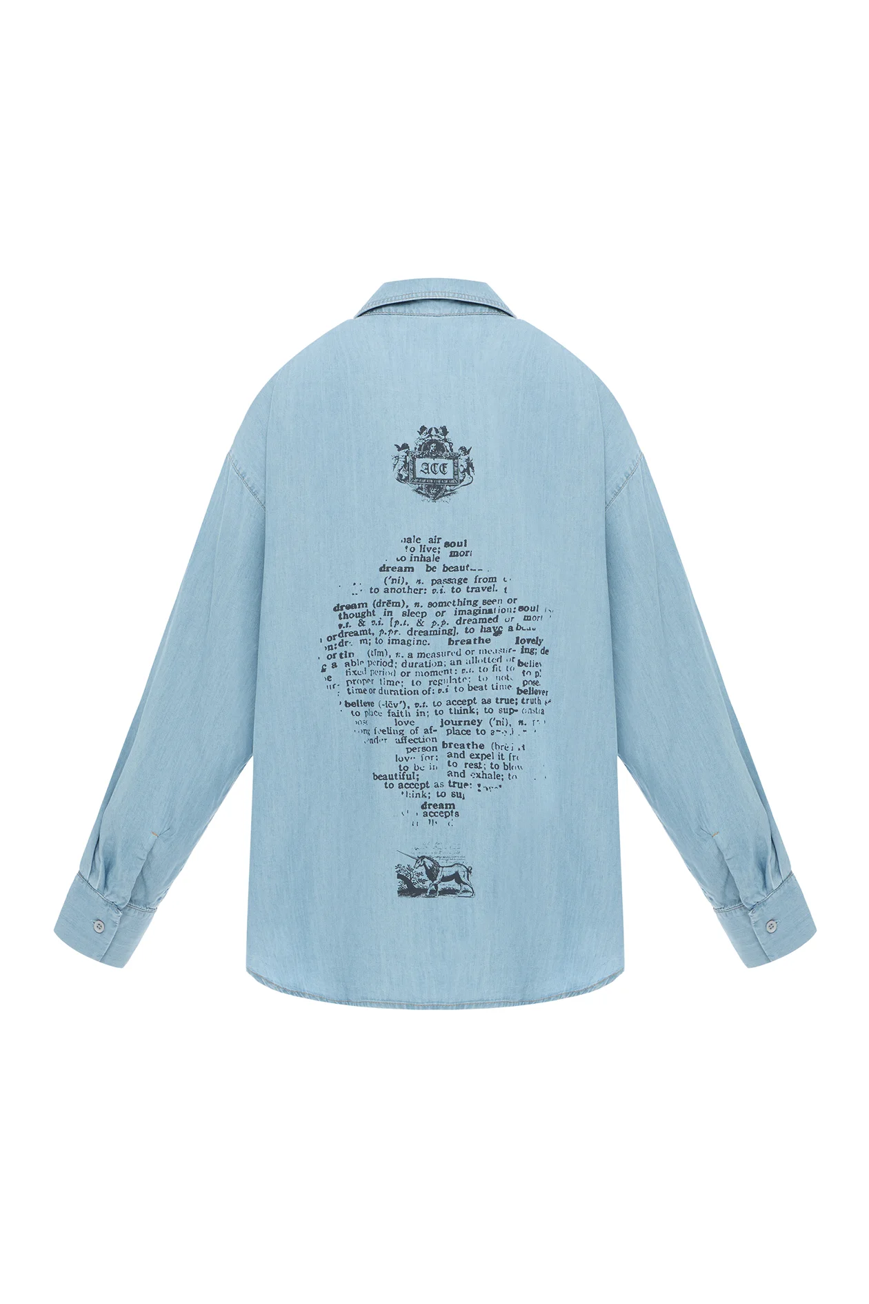 Denim Forbidden Relics Shirt Light Blue
