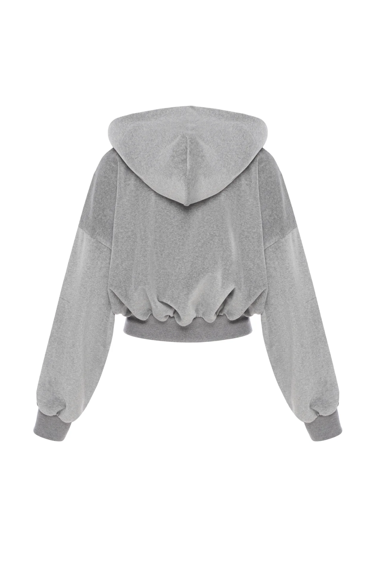 Velour Forbidden Relics Hoodie Gray