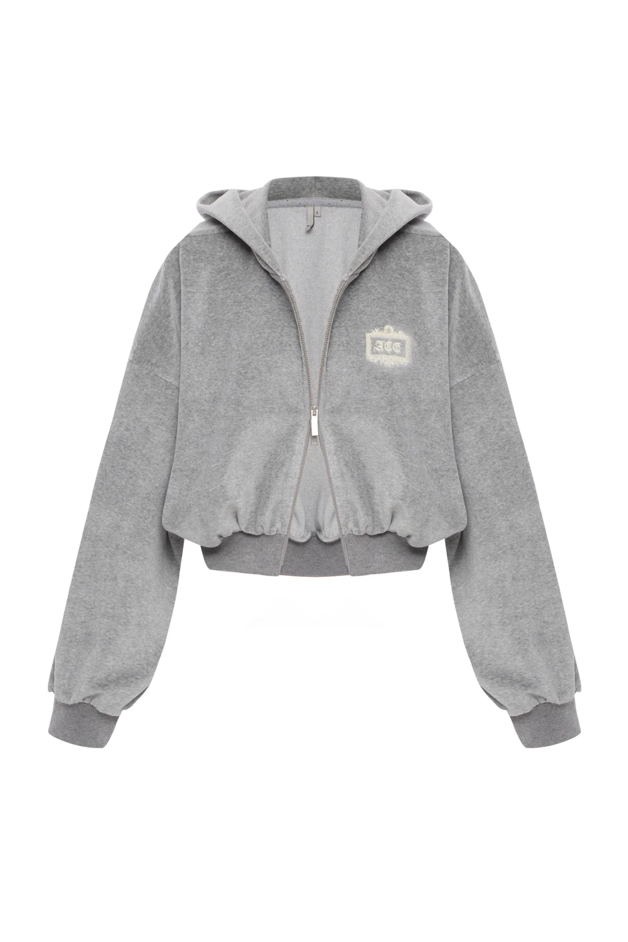 Velour Forbidden Relics Hoodie Gray