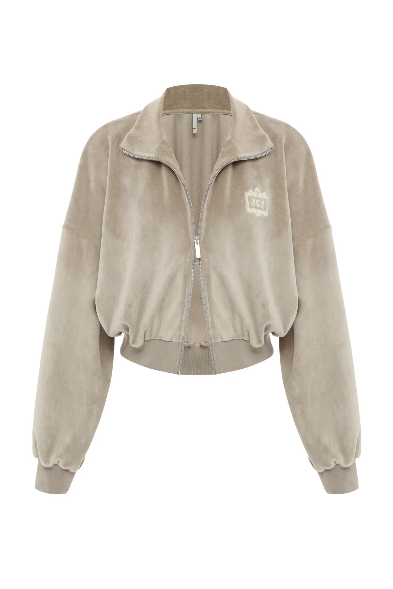 Velour Forbidden Relics Zip Sweatshirt Olive