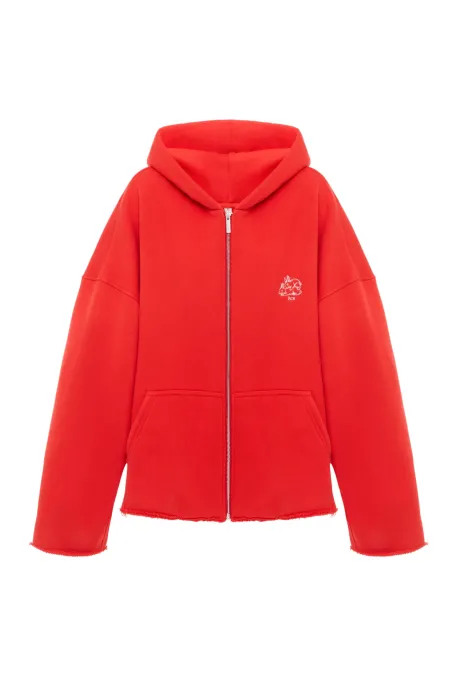 Bunny Uncensored Oversized Hoodie Coral