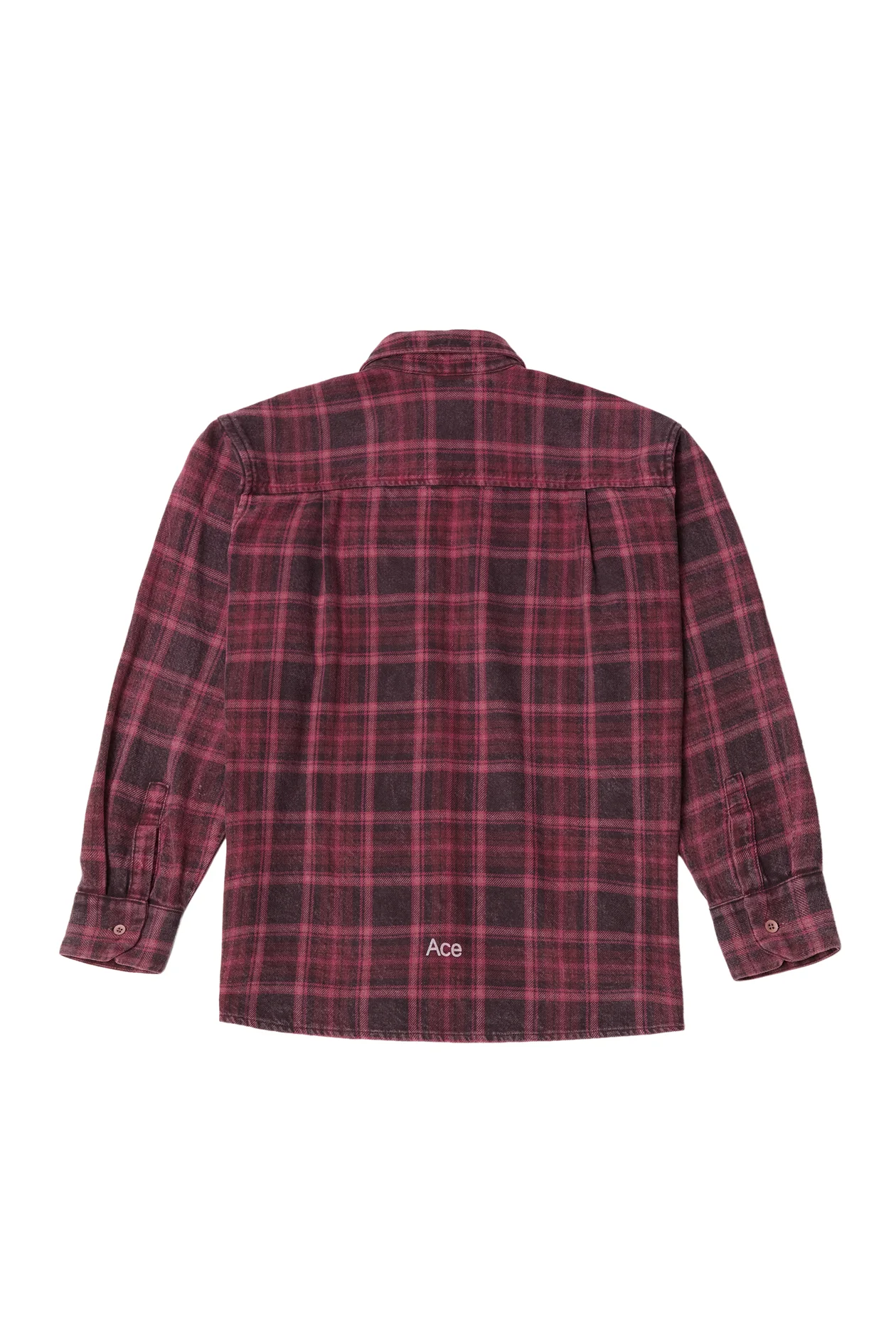 Gate Plaid Shirt Burgundy