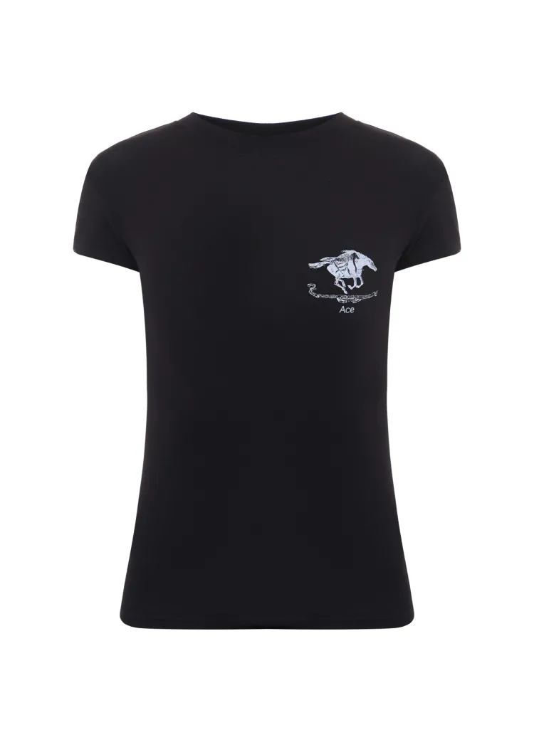 Slim-fit T-shirt Асе FORBIDDEN RELICS чорний
