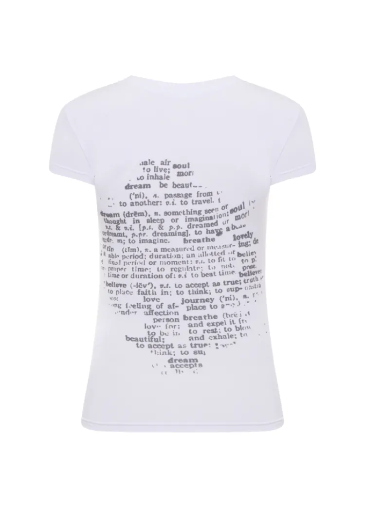 Slim-fit T-shirt Асе FORBIDDEN RELICS білий