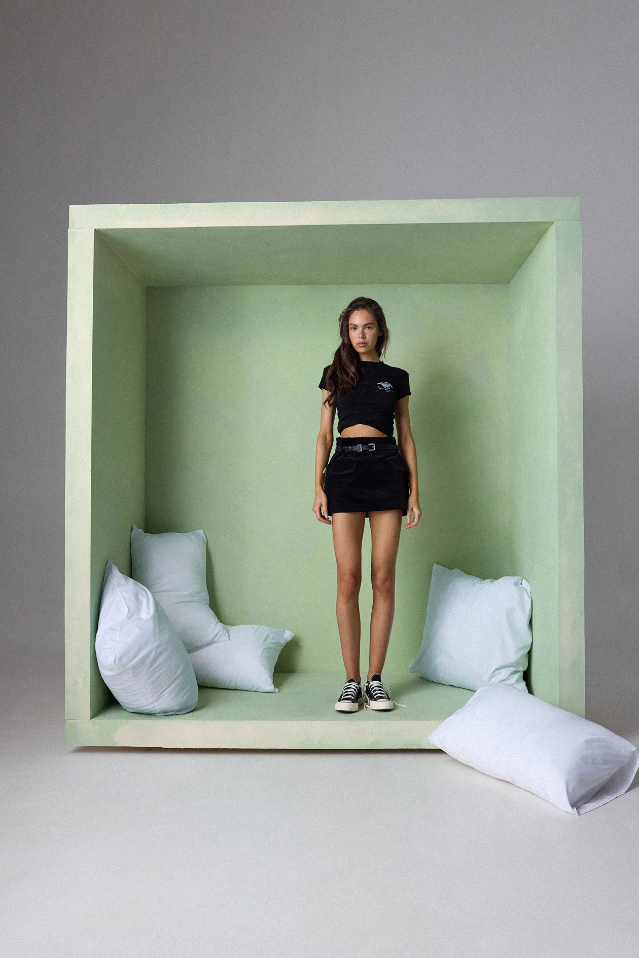 Slim-fit T-shirt Асе FORBIDDEN RELICS чорний