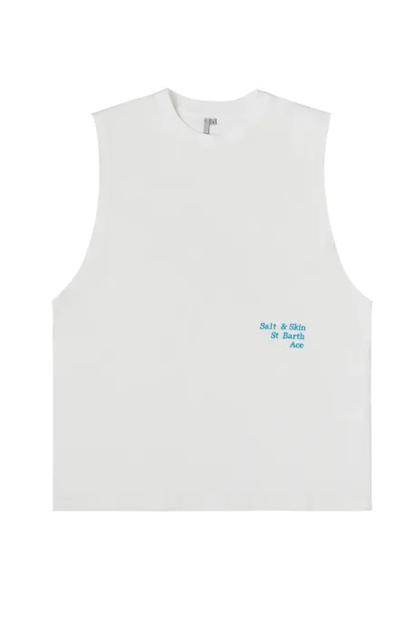 St. Barth Oversized Tank Top Milk