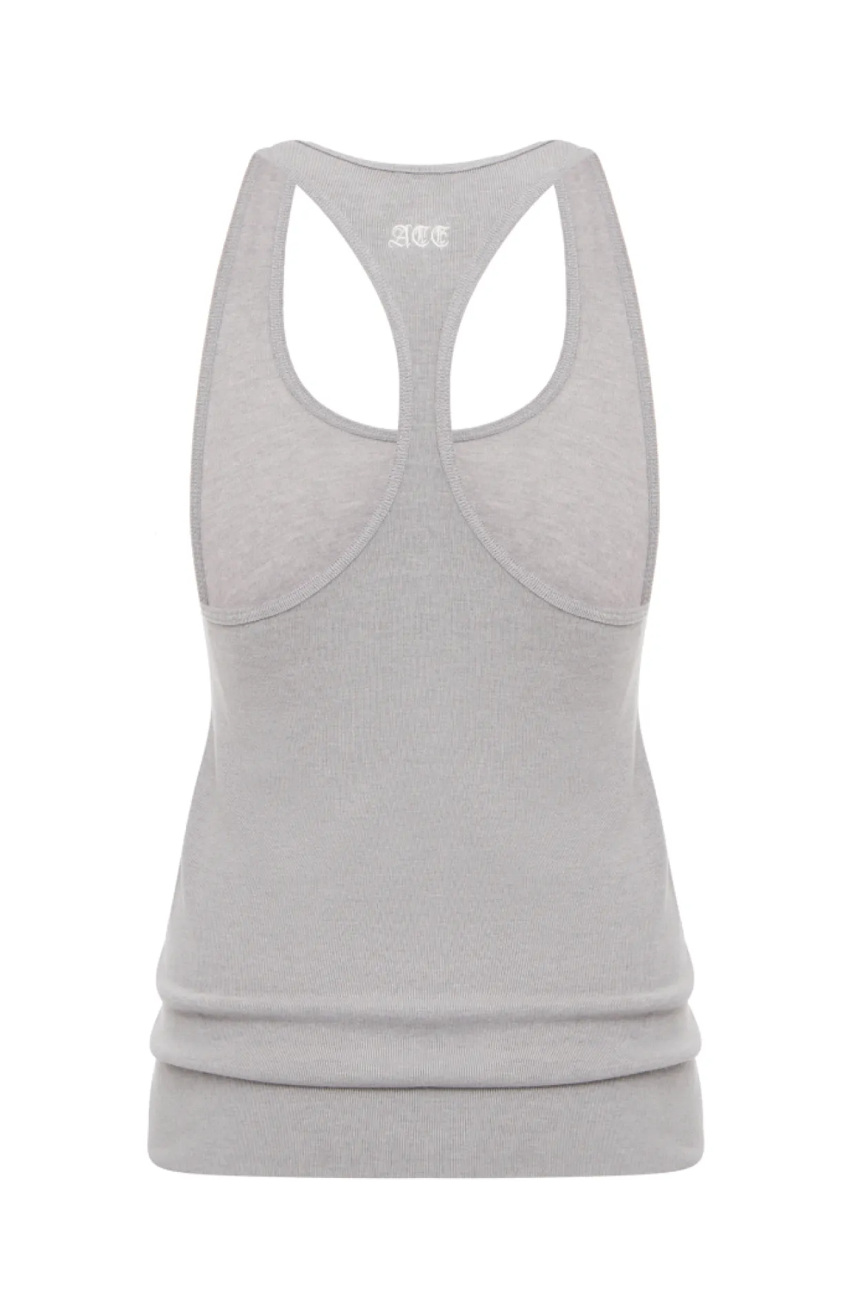 Ace Forbidden Relics Ribbed Tank Top Gray