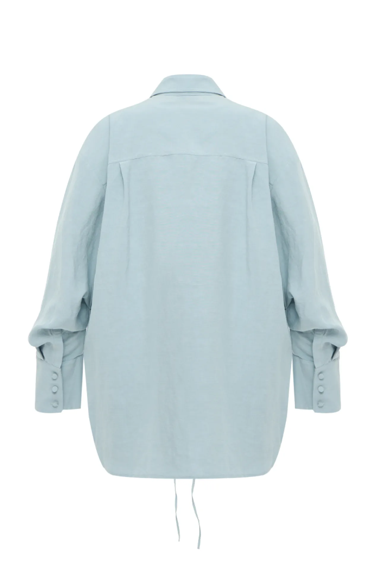Ace St.Barth Textured Shirt Light Blue