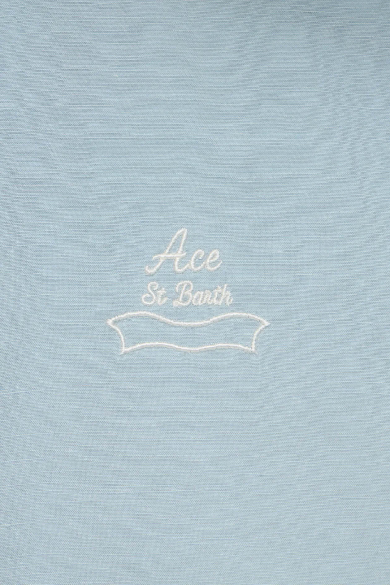 Ace St.Barth Textured Shirt Light Blue